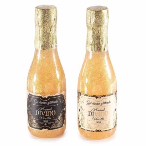 Gel doccia glitterato profumato in bottiglia champagne 190ml
